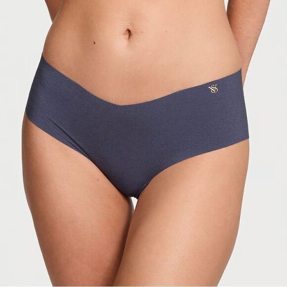 VICTORIA’S SECRET NWT L Sz XXL - 2-Pair Black Logo Hipster & Navy Cheeky Brief - Picture 12 of 15